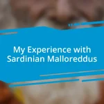 My Experience with Sardinian Malloreddus